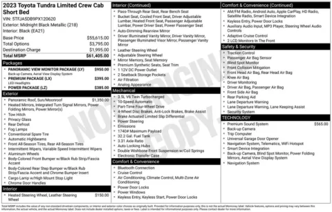 Photos of 2023 Toyota Tundra Limited for sale in Ottumwa, IA at Gregg Young Toyota of Ottumwa