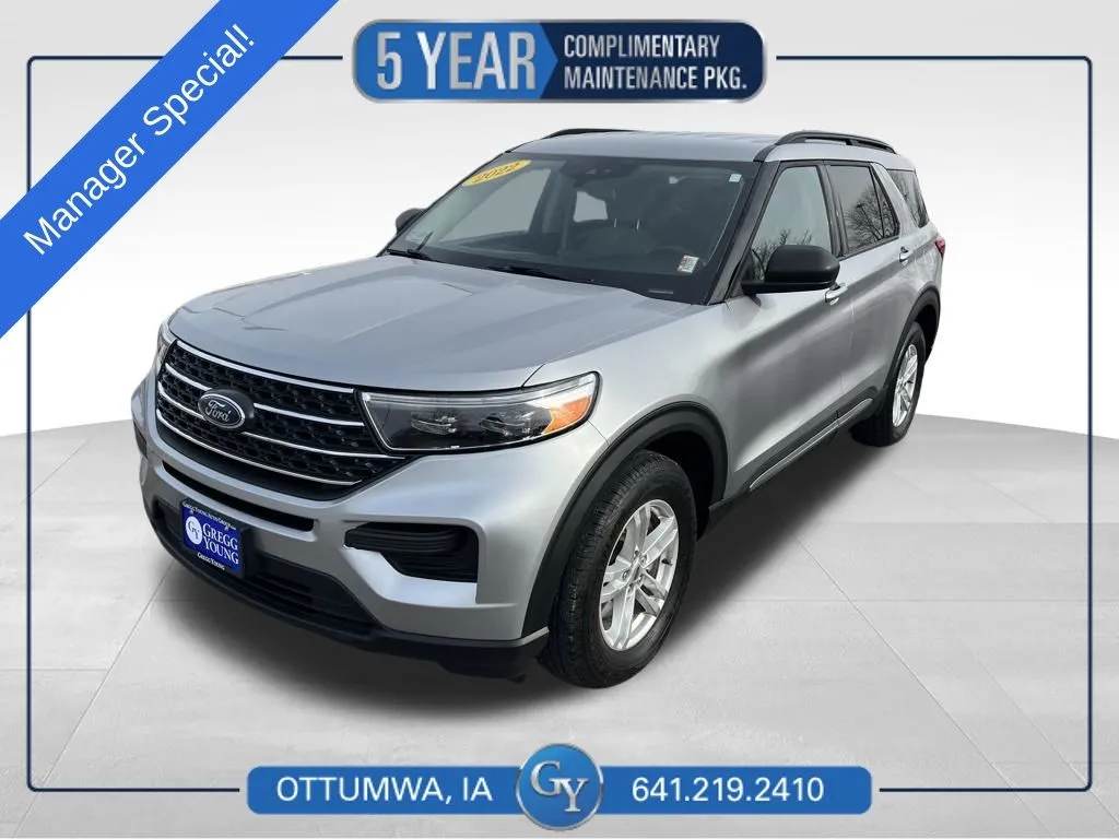 Silver 2022 Ford Explorer XLT for sale in Ottumwa, IA