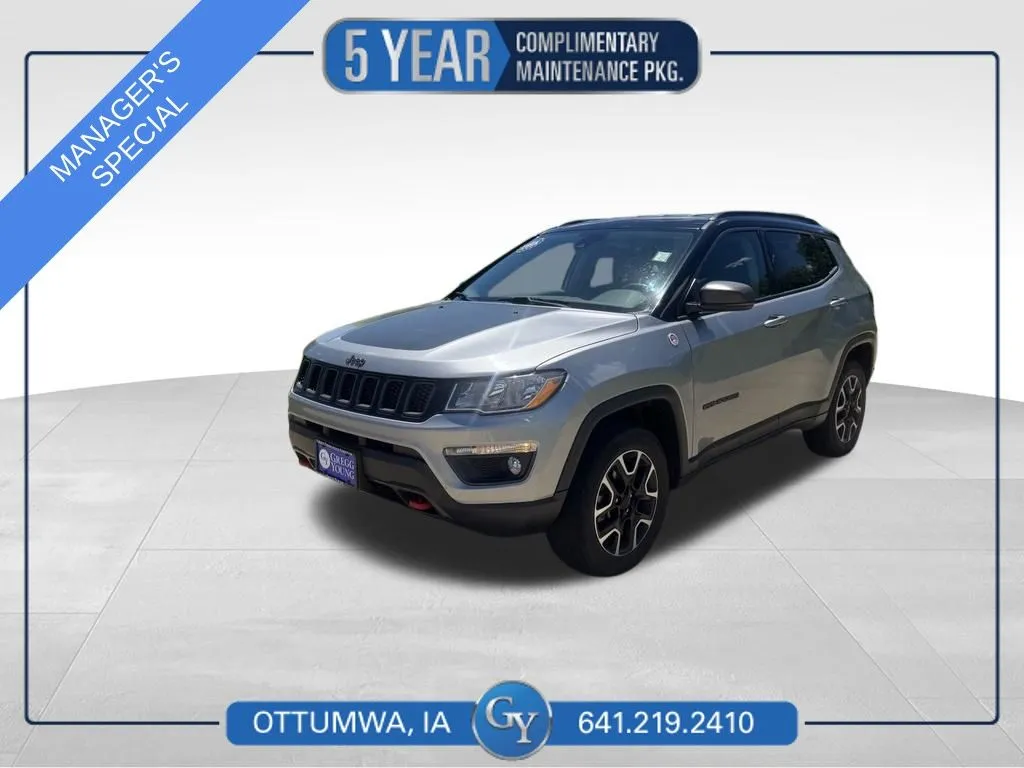 Silver 2021 Jeep Compass Trailhawk for sale in Ottumwa, IA