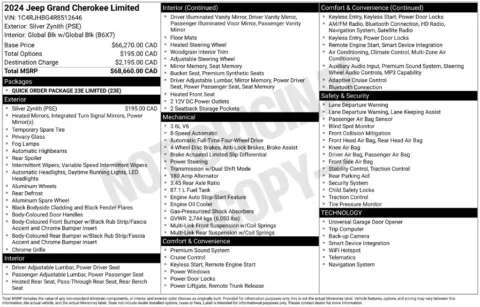 Photos of 2024 Jeep Grand Cherokee Limited for sale in Ottumwa, IA at Gregg Young Toyota of Ottumwa