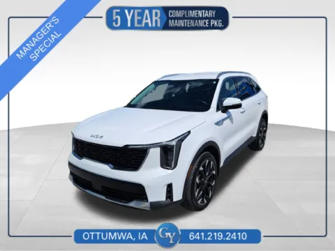 White 2024 Kia Sorento X-Line EX for sale in Ottumwa, IA