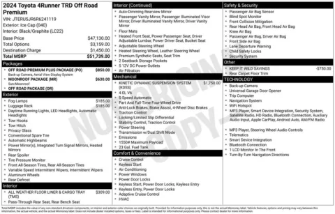 Photos of 2024 Toyota 4Runner TRD Off-Road Premium for sale in Ottumwa, IA at Gregg Young Toyota of Ottumwa