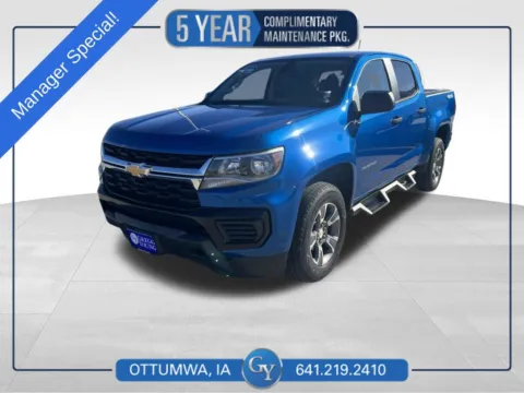Blue 2021 Chevrolet Colorado Work Truck for sale in Ottumwa, IA