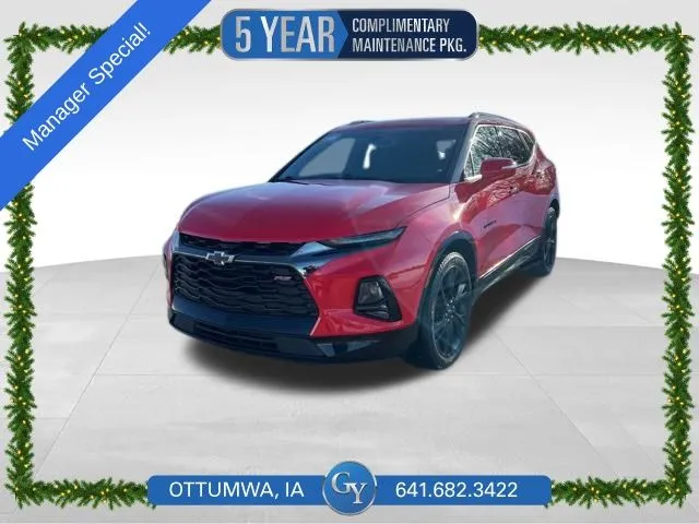 Red 2022 Chevrolet Blazer RS for sale in Ottumwa, IA