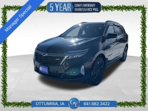 Black 2022 Chevrolet Equinox RS for sale in Ottumwa, IA