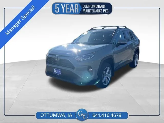 Gray 2021 Toyota RAV4 Hybrid XLE Premium for sale in Ottumwa, IA