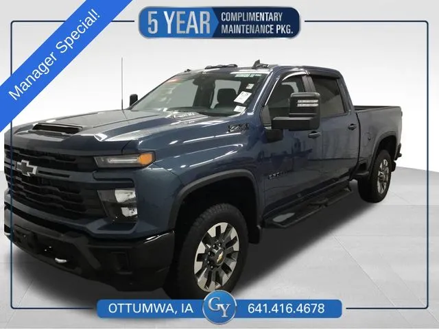 Blue 2024 Chevrolet Silverado 2500HD Custom for sale in Ottumwa, IA
