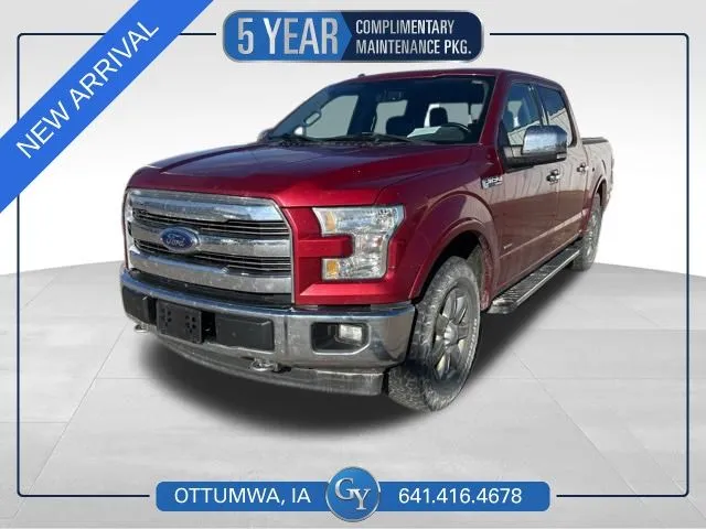 Red 2017 Ford F-150 Lariat for sale in Ottumwa, IA