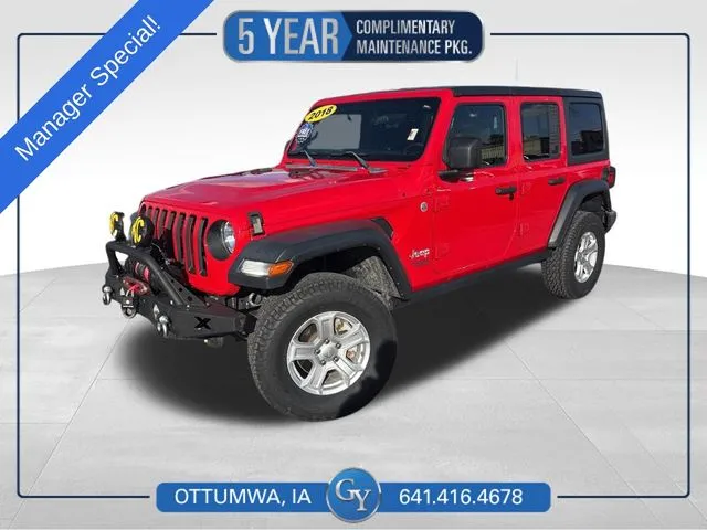 Red 2018 Jeep Wrangler Unlimited Sport S for sale in Ottumwa, IA
