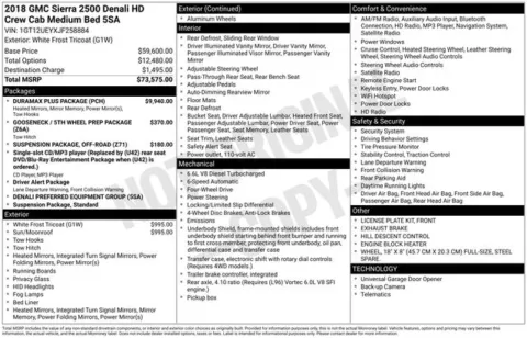 Photos of 2018 GMC Sierra 2500HD Denali for sale in Ottumwa, IA at Gregg Young Toyota of Ottumwa