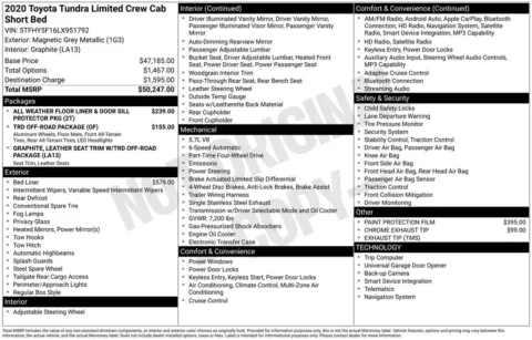 Photos of 2020 Toyota Tundra Limited for sale in Ottumwa, IA at Gregg Young Toyota of Ottumwa