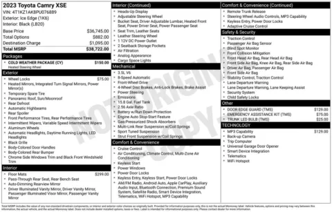 Photos of 2023 Toyota Camry XSE V6 for sale in Ottumwa, IA at Gregg Young Toyota of Ottumwa