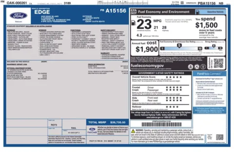 Photos of 2023 Ford Edge SE for sale in Ottumwa, IA at Gregg Young Toyota of Ottumwa