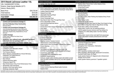 Photos of 2015 Buick LaCrosse Leather Group for sale in Ottumwa, IA at Gregg Young Toyota of Ottumwa