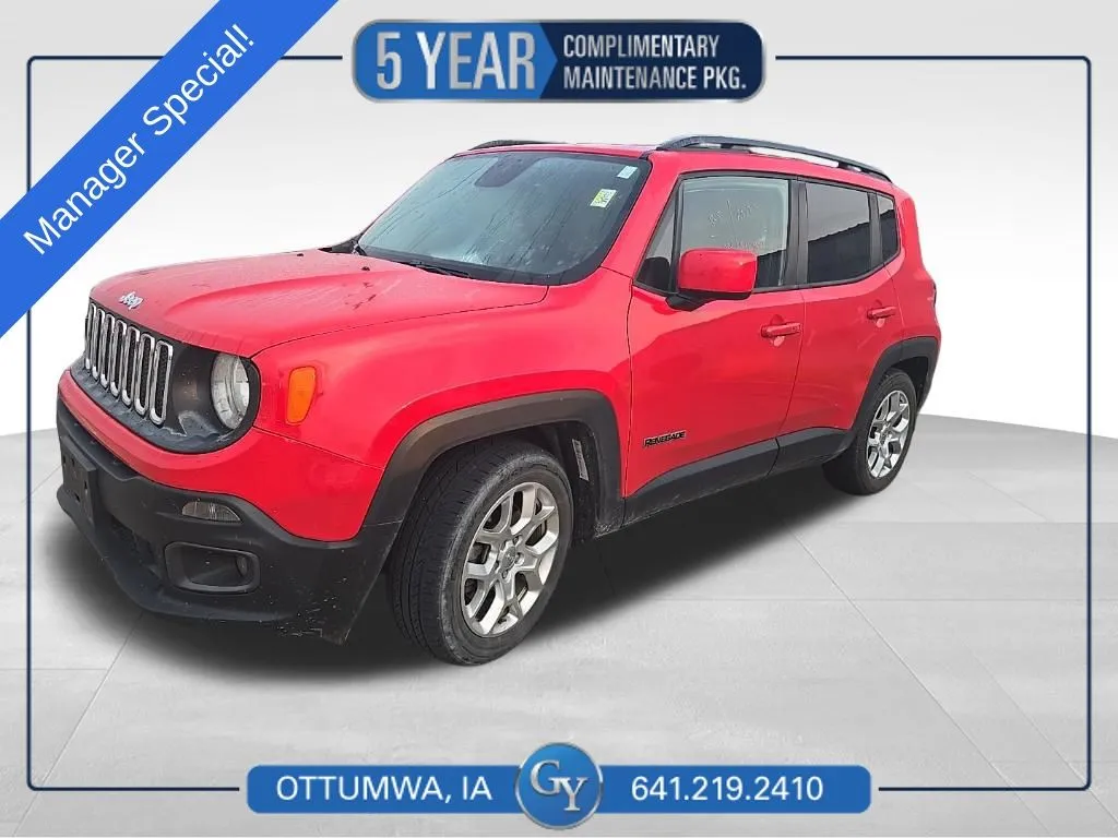 Red 2018 Jeep Renegade Latitude for sale in Ottumwa, IA
