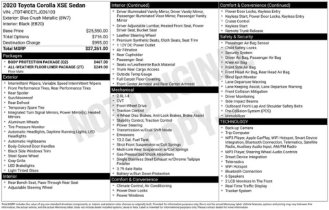 Photos of 2020 Toyota Corolla XSE for sale in Ottumwa, IA at Gregg Young Toyota of Ottumwa