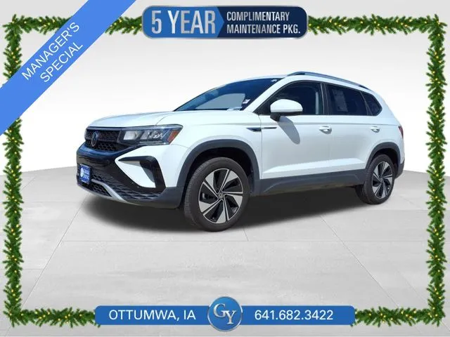 White 2024 Volkswagen Taos 1.5T SE for sale in Ottumwa, IA