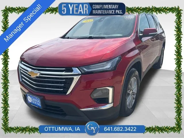 Red 2022 Chevrolet Traverse LT for sale in Ottumwa, IA