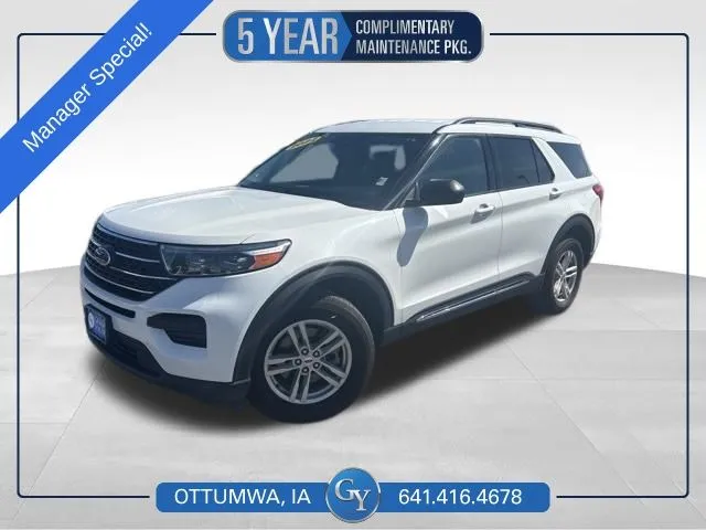 White 2022 Ford Explorer XLT for sale in Ottumwa, IA