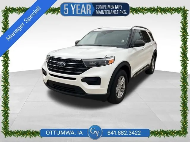 White 2022 Ford Explorer XLT for sale in Ottumwa, IA