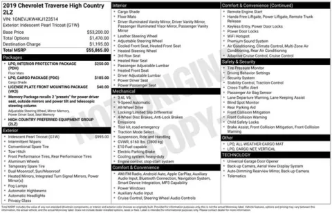 Photos of 2019 Chevrolet Traverse High Country for sale in Ottumwa, IA at Gregg Young Toyota of Ottumwa