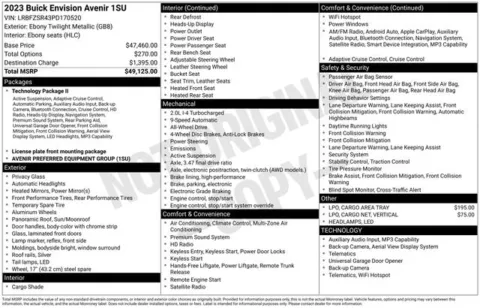 Photos of 2023 Buick Envision Avenir for sale in Ottumwa, IA at Gregg Young Toyota of Ottumwa