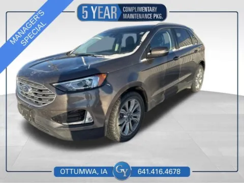 Gray 2019 Ford Edge Titanium for sale in Ottumwa, IA