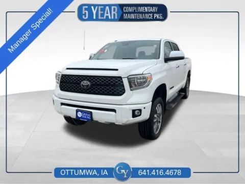 White 2019 Toyota Tundra Platinum for sale in Ottumwa, IA