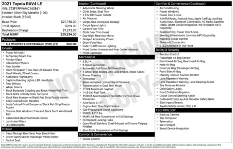 Photos of 2021 Toyota RAV4 LE for sale in Ottumwa, IA at Gregg Young Toyota of Ottumwa