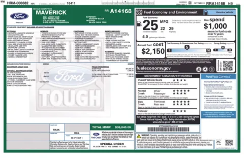 Photos of 2024 Ford Maverick Lariat for sale in Ottumwa, IA at Gregg Young Toyota of Ottumwa