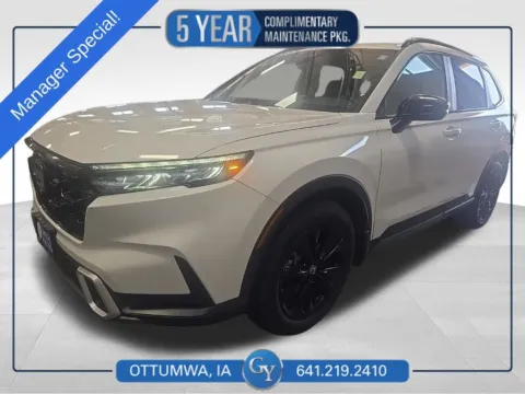 White 2025 Honda CR-V Hybrid Sport Touring for sale in Ottumwa, IA