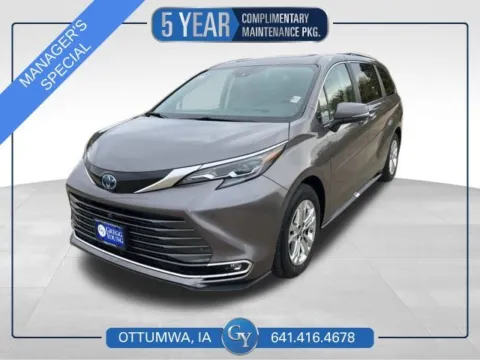 Gray 2024 Toyota Sienna Platinum for sale in Ottumwa, IA
