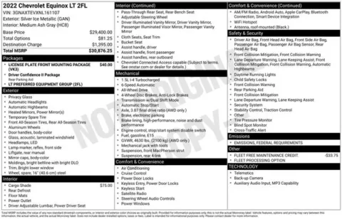 Photos of 2022 Chevrolet Equinox LT for sale in Ottumwa, IA at Gregg Young Toyota of Ottumwa