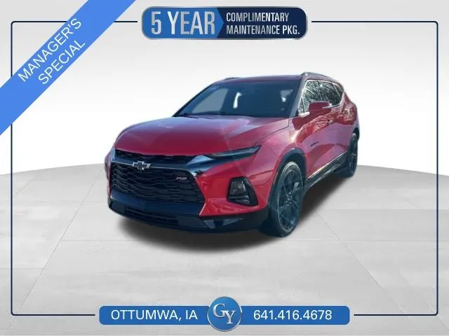 Red 2022 Chevrolet Blazer RS for sale in Ottumwa, IA