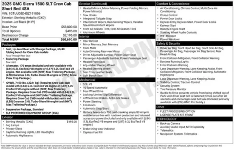 Photos of 2025 GMC Sierra 1500 SLT for sale in Ottumwa, IA at Gregg Young Toyota of Ottumwa