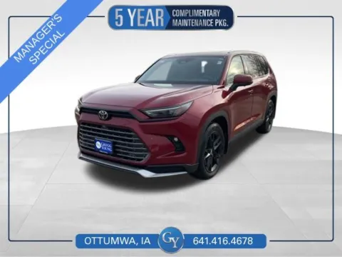 Red 2024 Toyota Grand Highlander Hybrid MAX Platinum for sale in Ottumwa, IA