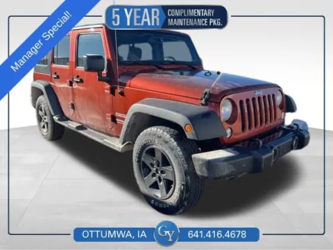 Red 2014 Jeep Wrangler Unlimited Sport for sale in Ottumwa, IA