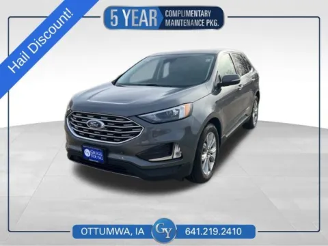 Gray 2024 Ford Edge Titanium for sale in Ottumwa, IA