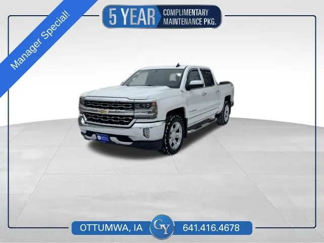White 2017 Chevrolet Silverado 1500 LTZ for sale in Ottumwa, IA