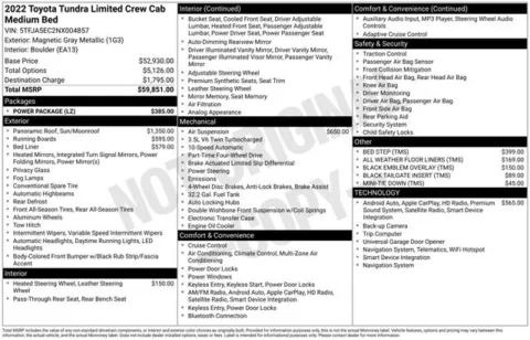 Photos of 2022 Toyota Tundra Limited for sale in Ottumwa, IA at Gregg Young Toyota of Ottumwa