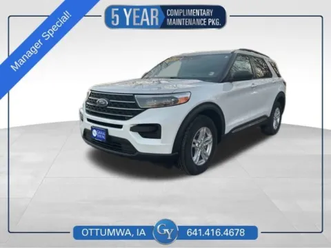 White 2021 Ford Explorer XLT for sale in Ottumwa, IA