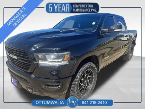 Black 2021 Ram 1500 Laramie for sale in Ottumwa, IA