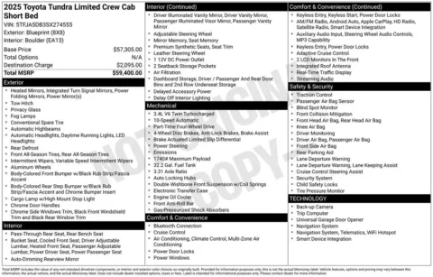 Photos of 2025 Toyota Tundra Limited for sale in Ottumwa, IA at Gregg Young Toyota of Ottumwa