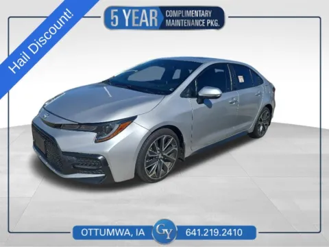 Silver 2020 Toyota Corolla XSE for sale in Ottumwa, IA