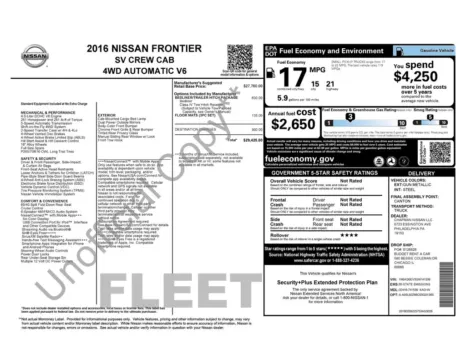 Photos of 2016 Nissan Frontier SV for sale in Ottumwa, IA at Gregg Young Toyota of Ottumwa
