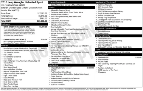 Photos of 2016 Jeep Wrangler Unlimited Sport for sale in Ottumwa, IA at Gregg Young Toyota of Ottumwa