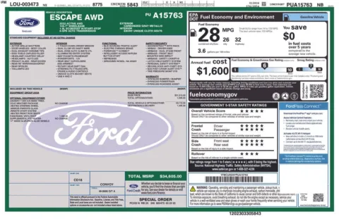 Photos of 2023 Ford Escape Active for sale in Ottumwa, IA at Gregg Young Toyota of Ottumwa