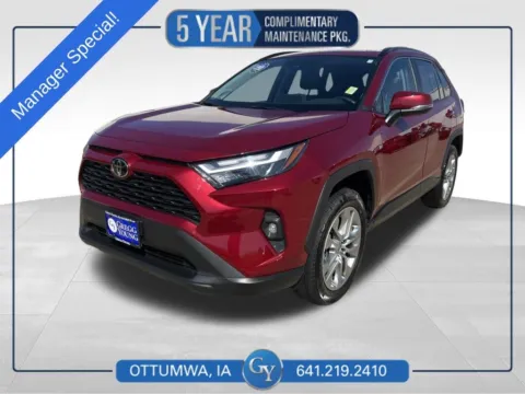 White 2022 Toyota RAV4 XLE Premium for sale in Ottumwa, IA