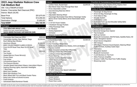 Photos of 2023 Jeep Gladiator Rubicon for sale in Ottumwa, IA at Gregg Young Toyota of Ottumwa