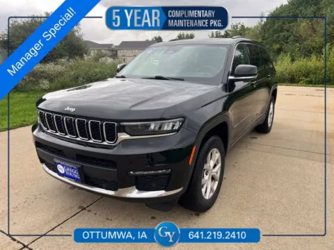Black 2022 Jeep Grand Cherokee L Limited for sale in Ottumwa, IA